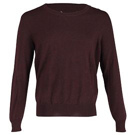 Maison Martin Margiela Maison Margiela Rundhalspullover aus weinroter Wolle Rot
