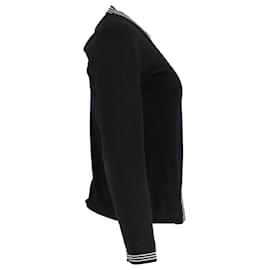 Fendi-Fendi Striped Twin Cardigan Set en coton imprimé noir-Autre