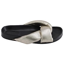 Chloé Sandali Chloe Metallic Nolan Slide in pelle oro D'oro Metallico