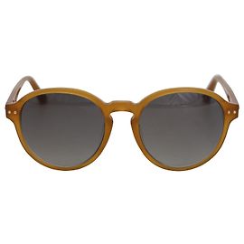 Óculos de Sol Linda Farrow Luxe em Acetato Marrom Marrom