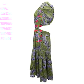 Ulla Johnson-Ulla Johnson Claire Midi Dress in Multicolor Cotton-Other