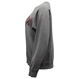 Marc Jacobs-Marc Jacobs Dance Print Crewneck Sweater in Grey Cotton-Grey
