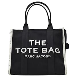 Marc Jacobs-The Large Tote Bag in Black Canvas-Black