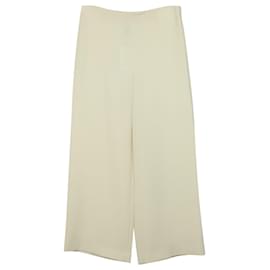 Theory-Theory Clean Crop Pants in Cream Synthetic-White,Cream