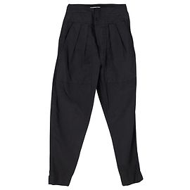 Calça plissada Isabel Marant em algodão preto Preto