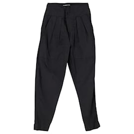 Isabel Marant-Isabel Marant Pantalon Plissé en Coton Noir-Noir