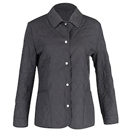 Burberry-Burberry Quilted Jacket in Black Cotton-Black