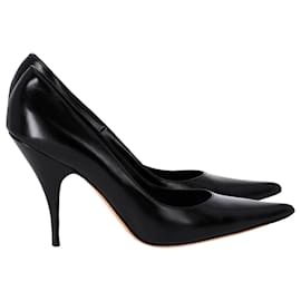 Dior-Christian Dior Pointed Toe Pumps in Black Leather-Black