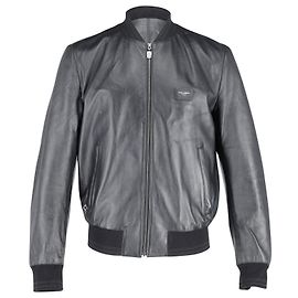 Bomber Dolce & Gabbana in pelle nera Nero
