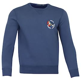 Ralph Lauren-Polo Ralph Lauren Sweatshirt mit Rundhalsausschnitt aus blauer Baumwolle-Blau