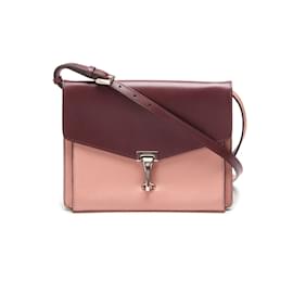 Burberry-Leather Macken Crossbody Bag-Pink
