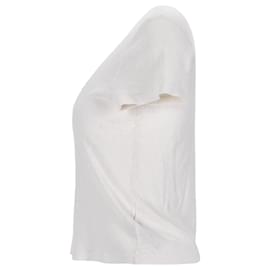 Re/Done-RI/T-Shirt DONE in cotone bianco-Bianco