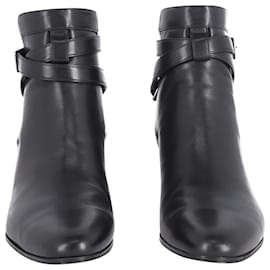 Saint Laurent-Saint Laurent Blake Jodhpur Ankle Boots in Black Calf Leather-Black