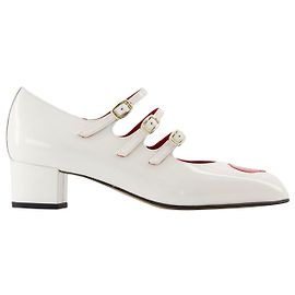 Kina Pumps – Carel – Elfenbein – Lackleder Weiß