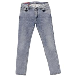 Acne-Jeans North slim fit lavaggio marmo di Acne Studios in cotone azzurro-Altro