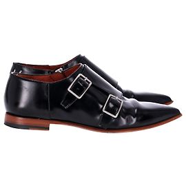 Mocasines Monk Strap en cuero negro de Acne Studios Negro