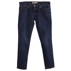 Vaqueros pitillo de tiro medio de J Brand en denim de algodón azul Azul