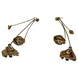 Autre Marque-Ryan Storer Flores Muertas Gold-Plated Earring in Gold Metal-Golden