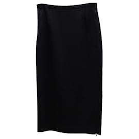 Prada-Prada Pencil Skirt in Black Viscose-Black
