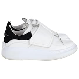 Alexander Mcqueen-Sneakers oversize Alexander McQueen con cinturino singolo in pelle bianca-Altro