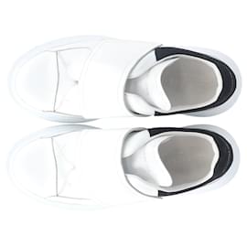 Alexander Mcqueen-Sneakers oversize Alexander McQueen con cinturino singolo in pelle bianca-Altro