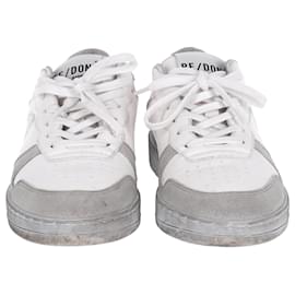 Re/Done-RI/Fatto 80s Sneakers basse Sneakers in pelle bianca-Bianco