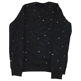 Emporio Armani-Emporio Armani Logo Sweatshirt in Black Cotton-Black