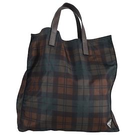 Prada Mujer Tessuto Plaid Bolso tote en nailon multicolor Multicolor