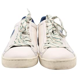 Coach-Coach Lace-Up Patch Sneakers in White Leather-White