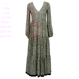 Autre Marque-Rixo Brooke Midi Dress in Floral Print Modal-Other,Python print
