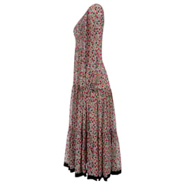 Autre Marque-Rixo Brooke Midi Dress in Floral Print Modal-Other,Python print