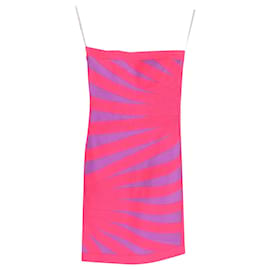 Herve Leger-Herve Leger Bianca Bandage Night Out Dress in Pink Rayon-Other