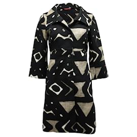 Max Mara-Manteau Max Mara Abstract en coton multicolore-Multicolore