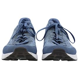 Nike-Nike Air Max 1 Ultra 2.0 Flyknit-Sneaker aus Gummi in Ocean Fog Blue-Blau