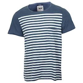 Acne-Acne Studios Striped Tee in Blue Cotton-Other
