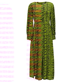 Autre Marque-Rixo Emma Midi Dress in Animal Print Polyester-Other,Python print