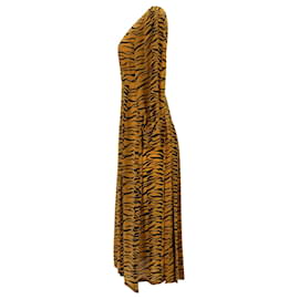 Autre Marque-Rixo Emma Midi Dress in Animal Print Polyester-Other,Python print