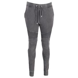 Joggers con paneles en algodón gris de Balmain Gris
