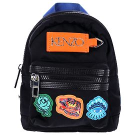 Kenzo Go upperrs Mini Backpack in Black Nylon Black