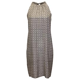 Autre Marque-'S Max Mara Printed Dress in Beige Silk-Other