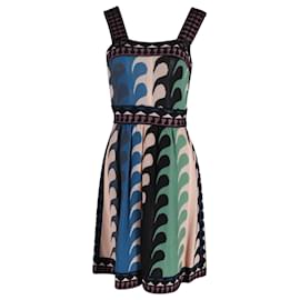 Missoni-Bedrucktes Kleid mit quadratischem Ausschnitt von Missoni aus mehrfarbiger Wolle-Mehrfarben