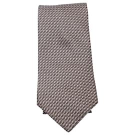 Lanvin-Krawatte mit Lanvin-Muster aus beigefarbener Seide-Andere