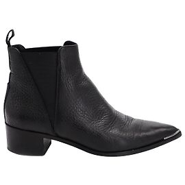 Acne Studios Bottines Jensen en Cuir Noir Noir