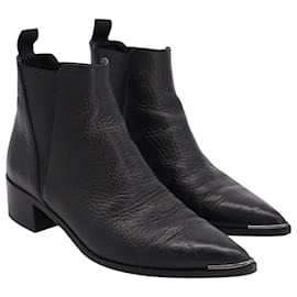 Acne-Acne Studios Jensen Ankle Boots in Black Leather-Black