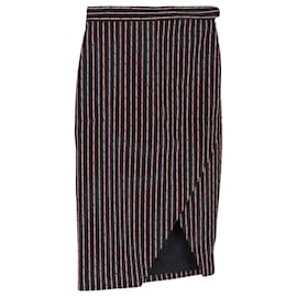 Altuzarra-Altuzzara Striped Pencil Skirt in Multicolor Cotton-Multiple colors