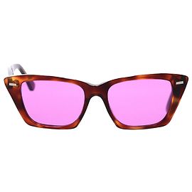 Óculos de sol Acne Studios Ingrid Cat Eye em acetato com estampa marrom Outro