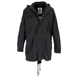 Supreme Justice For All Fishtail Parka in cotone nero Nero