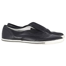 Tênis Slip On Marc by Marc Jacobs em couro preto Preto