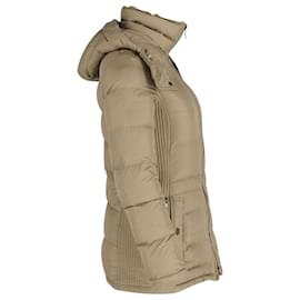 Burberry-Burberry Brit Puffer Down Jacket in Beige Goose Down Feather-Beige