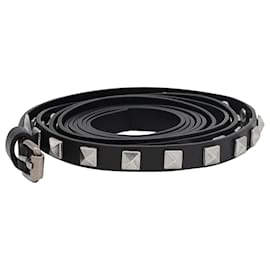 Marc Jacobs-Cintura sottile con borchie Marc Jacobs in pelle nera-Nero